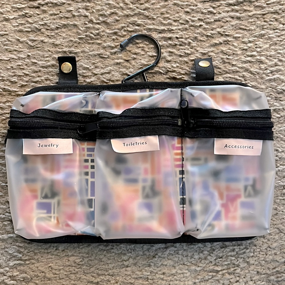 Diane von Furstenberg DVF Travel Toiletry Bag with Hanger for Accessories